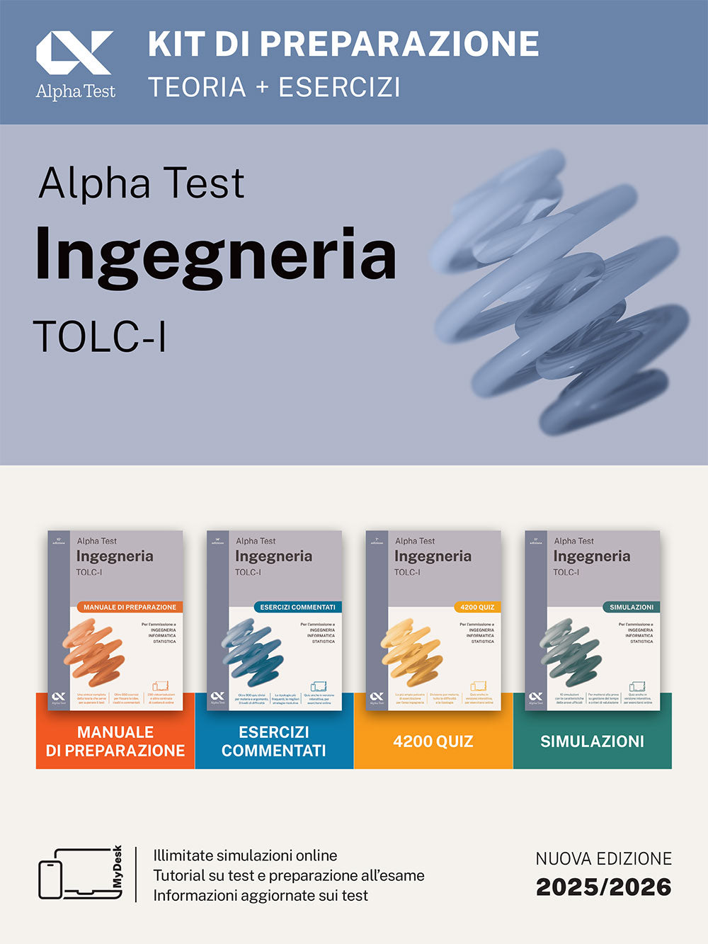 Alpha Test Ingegneria TOLC-I - Kit di preparazione