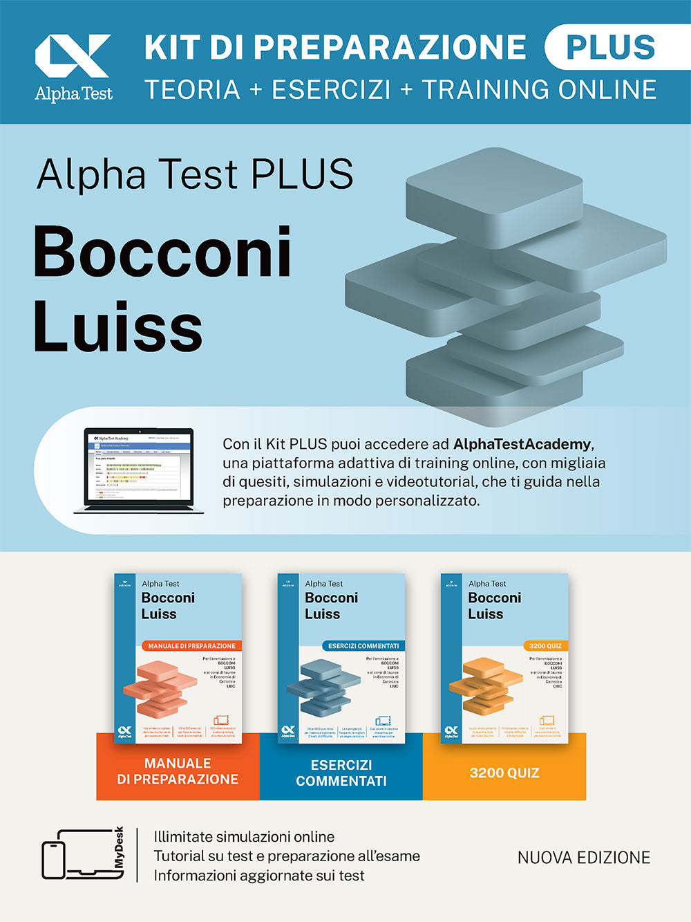 Alpha Test PLUS Bocconi Luiss - Kit di preparazione plus