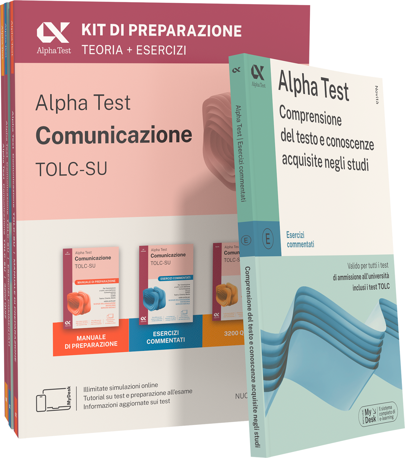 Alpha Test Comunicazione TOLC-SU - Kit di preparazione + Comprensione del testo e conoscenze acquisite negli studi