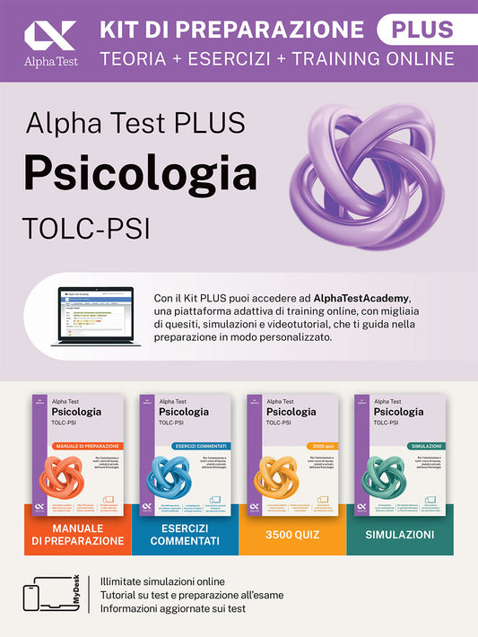 Alpha Test Plus Psicologia TOLC-PSI - Kit di preparazione Plus