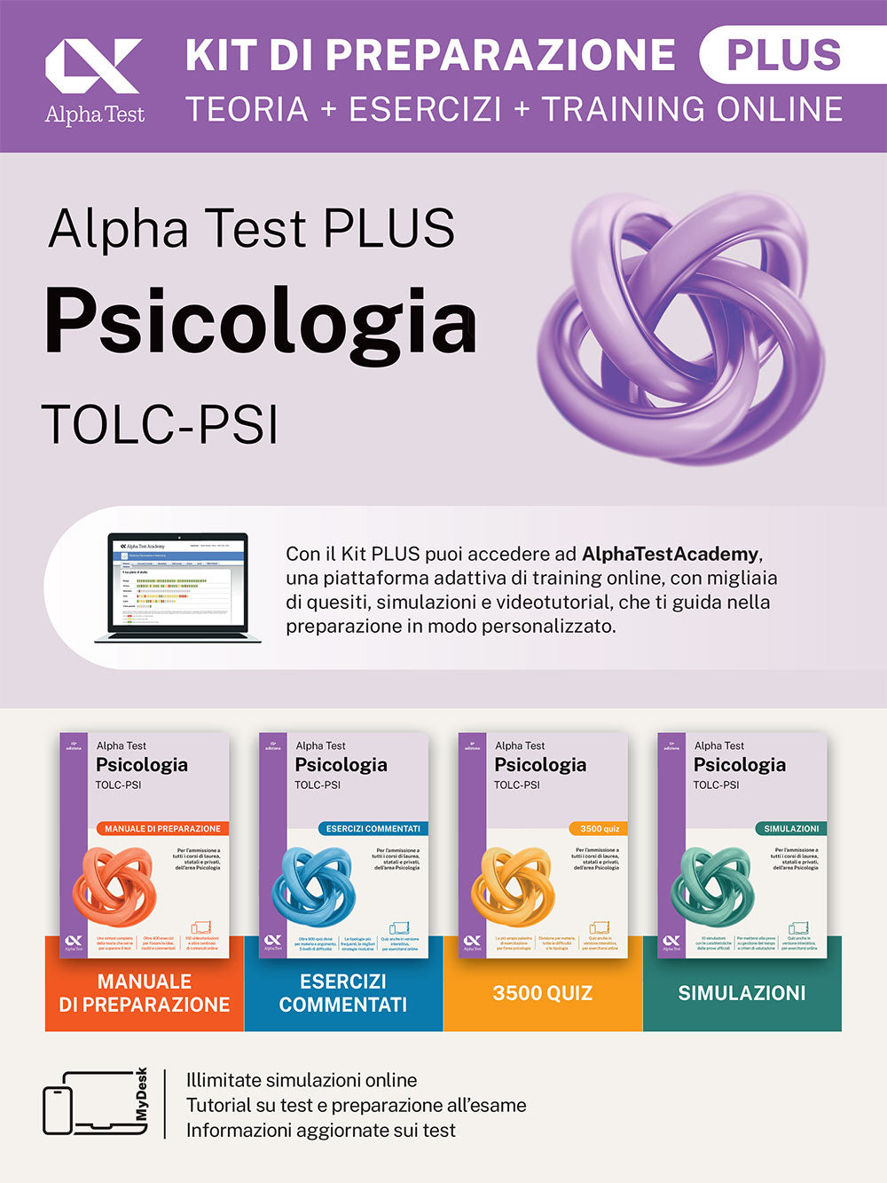 07 - Alpha Test Plus Psicologia TOLC-PSI - Kit di preparazione Plus