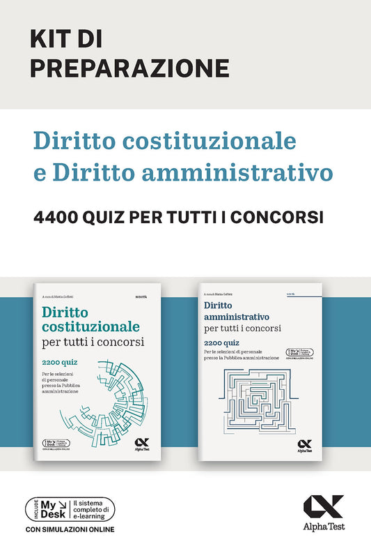 Kit di preparazione Diritto costituzionale e amministrativo. 4400 quiz per tutti i concorsi