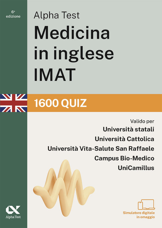 Alpha Test Medicina in inglese IMAT - 1600 quiz