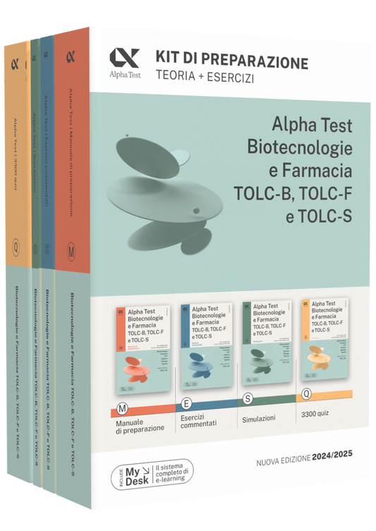 Alpha Test Biotecnologie e Farmacia TOLC-B, TOLC-F e TOLC-S - Kit di preparazione