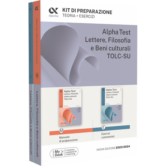 09 - Alpha Test Lettere, Filosofia e Beni culturali TOLC-SU - Kit di preparazione