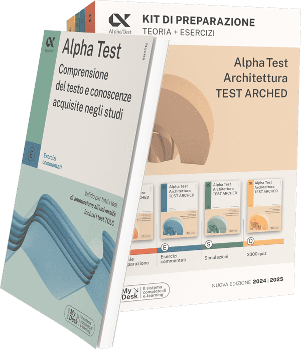 Alpha Test Architettura TEST ARCHED - Kit di preparazione + Comprensione del testo e conoscenze acquisite negli studi