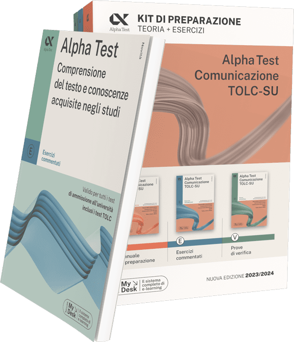 Alpha Test Comunicazione TOLC-SU - Kit di preparazione + Comprensione del testo e conoscenze acquisite negli studi