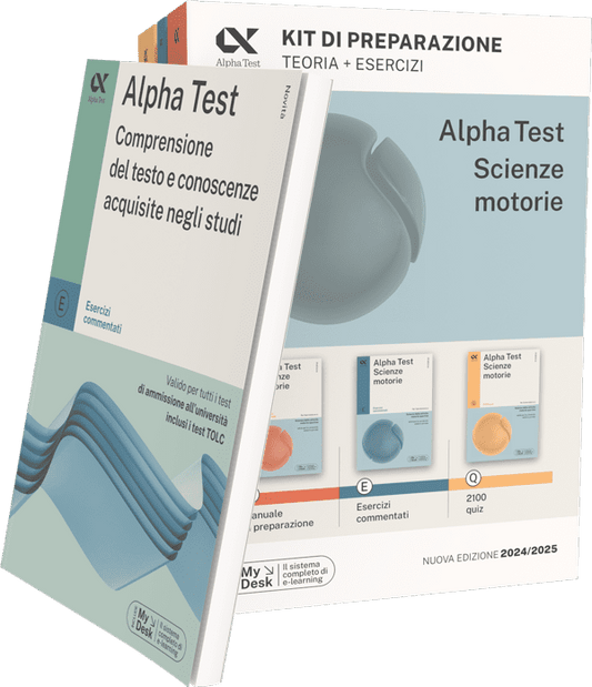 Alpha Test Scienze Motorie - Kit di preparazione + Comprensione del testo e conoscenze acquisite negli studi