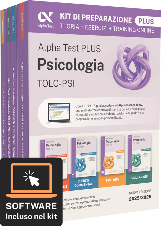 Alpha Test Plus Psicologia TOLC-PSI - Kit di preparazione Plus