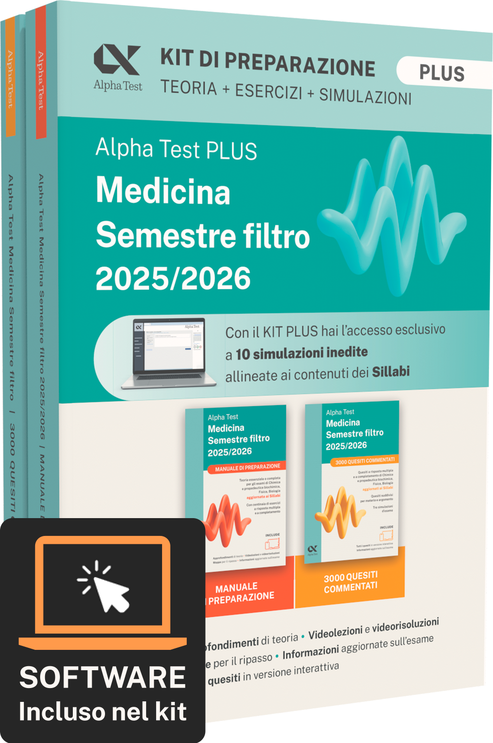 Alpha Test Plus Medicina Semestre filtro 2025/2026 - Kit di preparazione Plus
