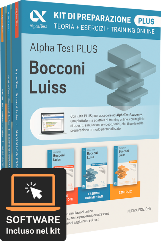 Alpha Test PLUS Bocconi Luiss - Kit di preparazione plus