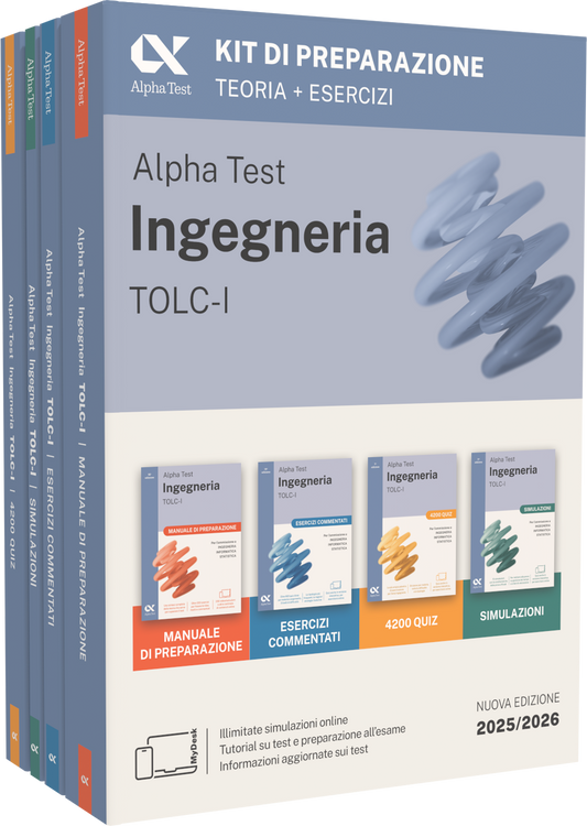 Alpha Test Ingegneria TOLC-I - Kit di preparazione